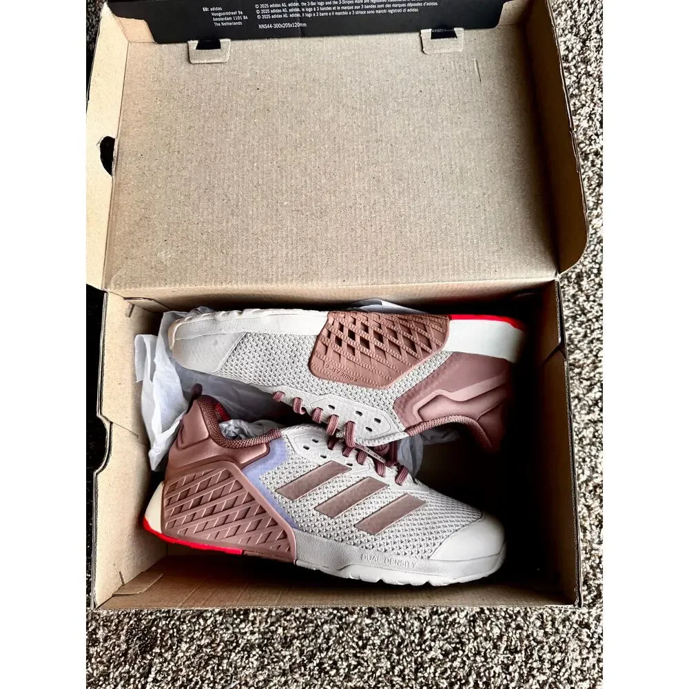 Adidas Dropset 3 Trainer W Womens Cross Training Shoes Putty Mauve Violet Size 8 - Picture 2 of 8